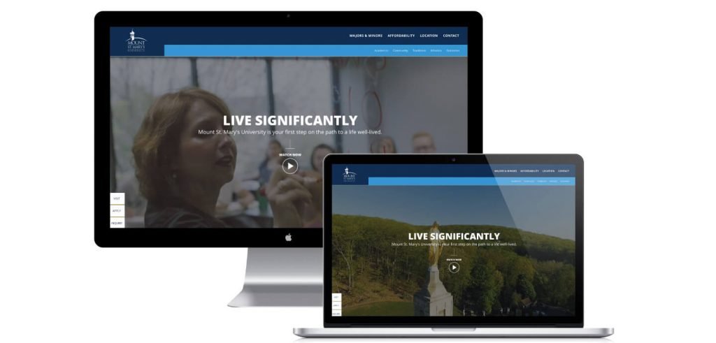 Mount Saint Mary's Website Design