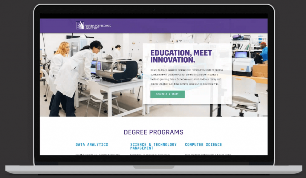 Floria Polytech University Website Design